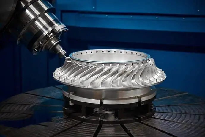 Mecanizado CNC con impulsor