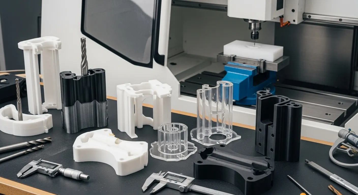 Prototipos de mecanizado CNC de plástico