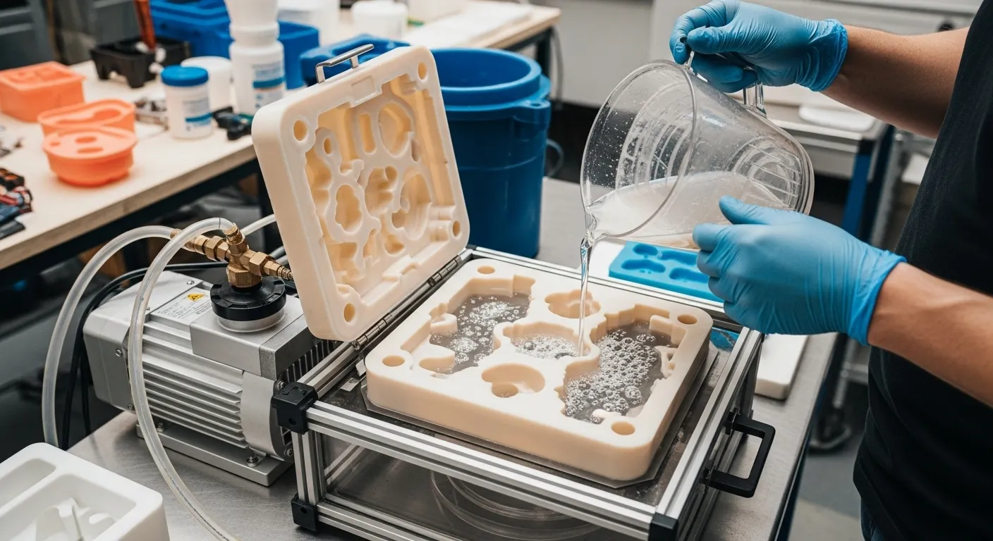 Servicios de colada al vacío con moldes de silicona