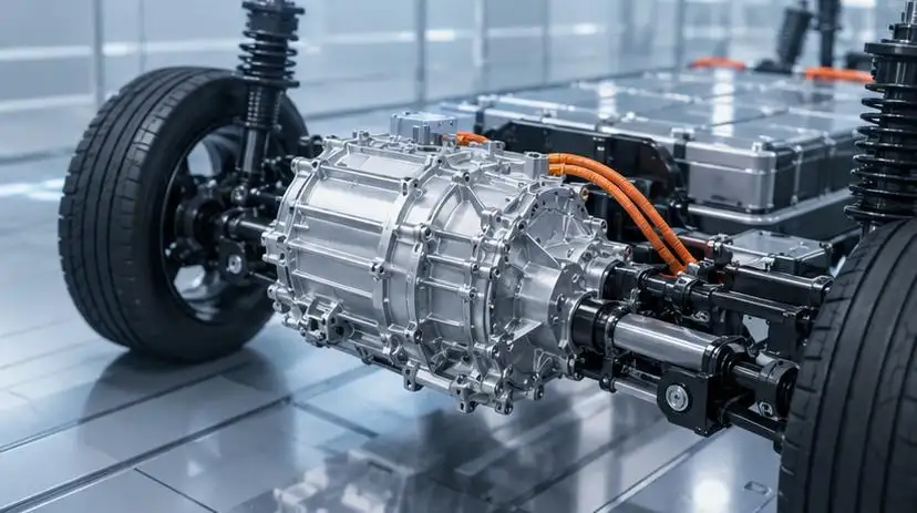 Carcasa de motor para vehículos eléctricos