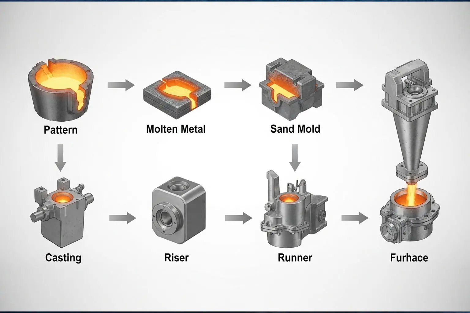 ¿Qué es la fundición de metales?? Guía completa para fabricantes e ingenieros