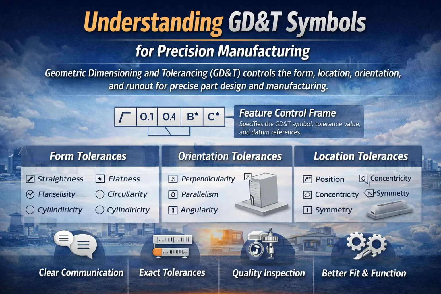 La guía definitiva de los símbolos de GD&T: Estándares de precisión para la fabricación moderna